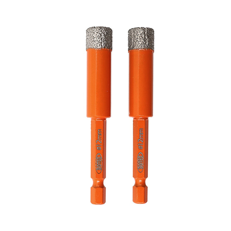 BGTEC Dry Diamond Drill Bits with Quick Change Hex Shank for Granite Porcelain Tile Ceramic Marble Dia 6/8/10/12/14mm