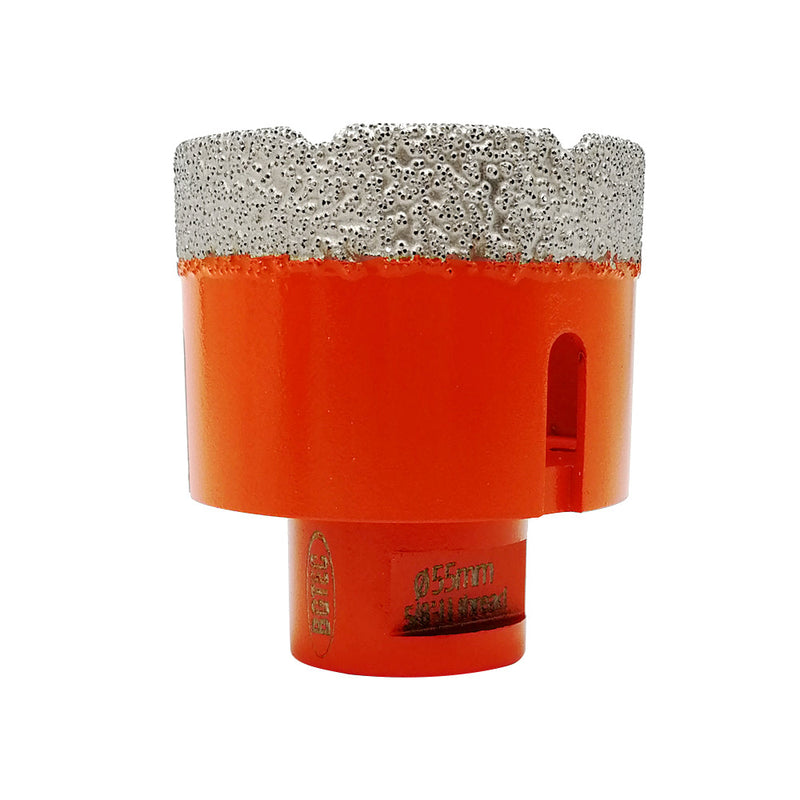 BGTEC Dry Diamond Core Drill Bits with 5/8-11 or M14 Thread for Porcelain Tile Granite Marble Stone Masonry 6mm to 100mm