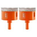 BGTEC Diamond Core Bits 20-65mm Drilling for Ceramic Marble Triangle Shank