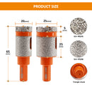 BGTEC Diamond Milling Drilling Finger Bits  1pc or 2pcs Dia 20/25mm Drilling Grinding for Marble Granite Ceramic Porcelain Tile Triangle Shank