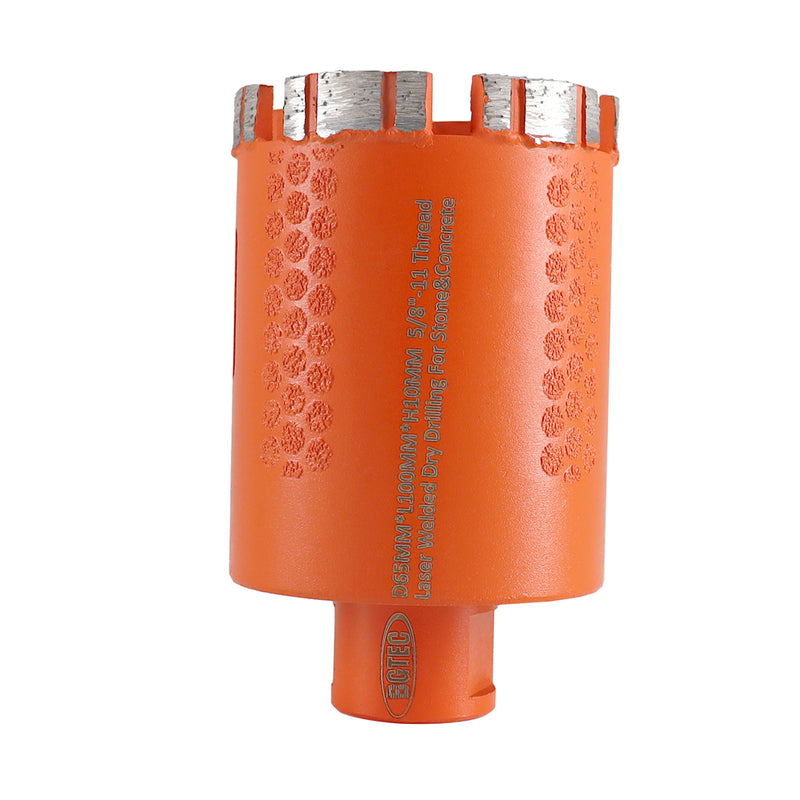 BGTEC Welded Diamond Drill Core Bits with 5/8-11 Thread for Marble Stone Concrete Dia 20-100mm