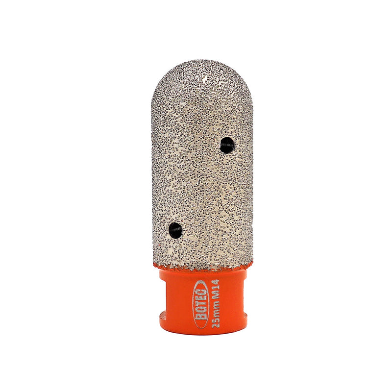 BGTEC Vacuum Brazed Diamond Finger Bits with 5/8-11 or M14 Thread Enlarge Shape Round Bevel Existing Holes Dia 10/15/20/25/30/35mm