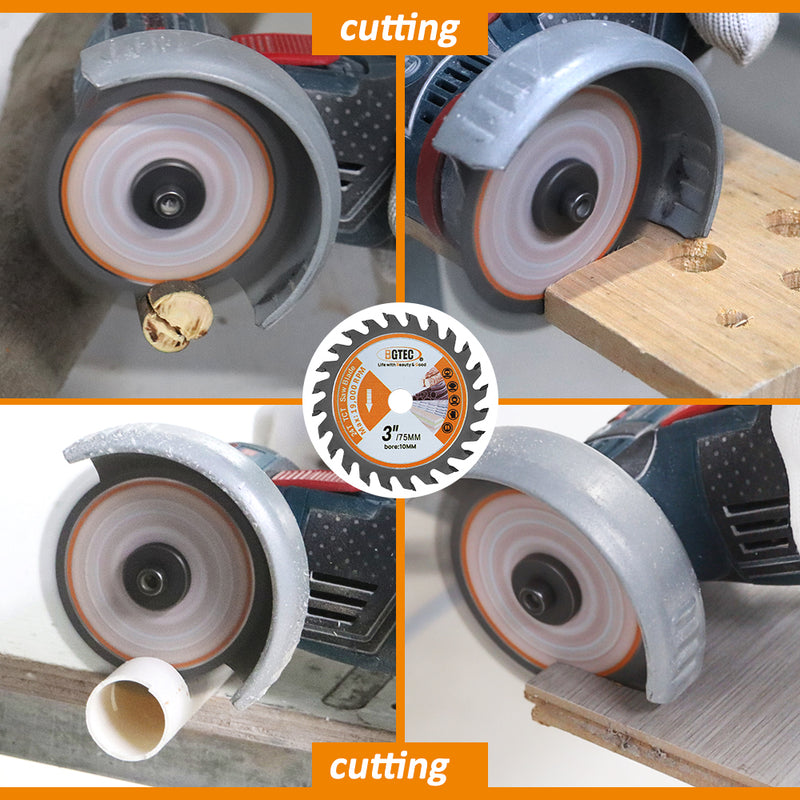 3''TCT Saw Blade Carbide Cutting of Wood Plastics PVC