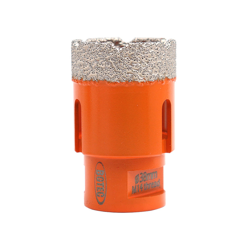 BGTEC Dry Diamond Core Drill Bits with 5/8-11 or M14 Thread for Porcelain Tile Granite Marble Stone Masonry 6mm to 100mm