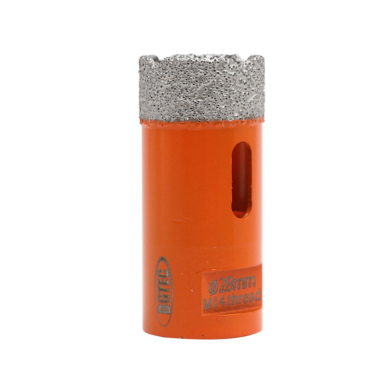 BGTEC Dry Diamond Core Drill Bits with 5/8-11 or M14 Thread for Porcelain Tile Granite Marble Stone Masonry 6mm to 100mm