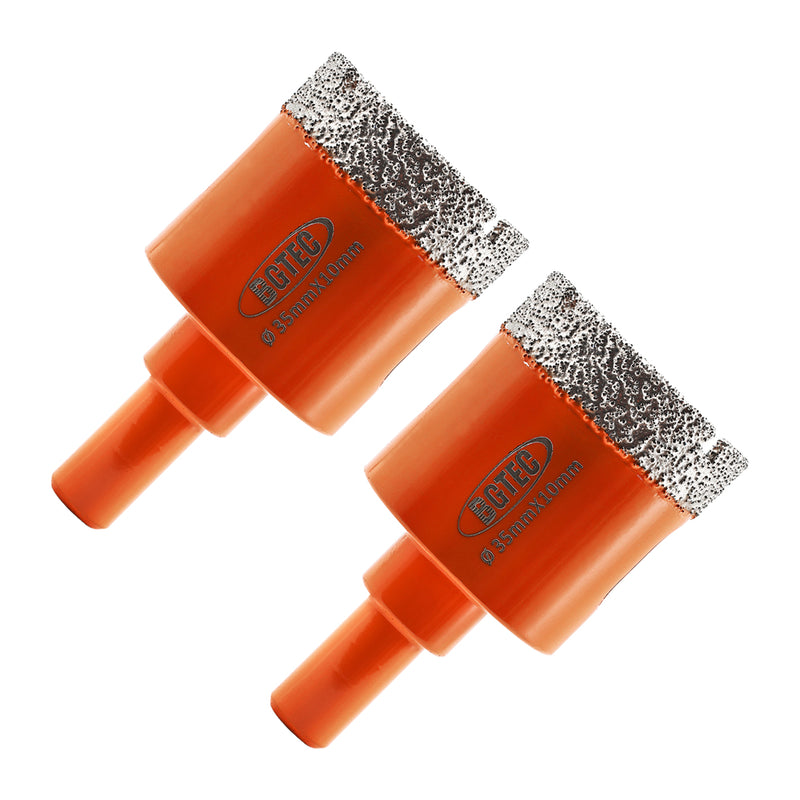 BGTEC Diamond Drill Bit Round Shank 1/2pcs 20/25/32/35mm for Ceramie Tile Granite Marble Concrete Vaccum Brazed Hole Saw