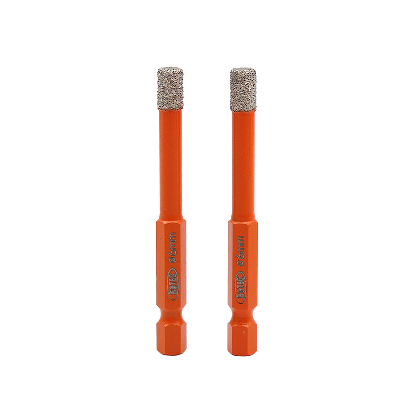 BGTEC Dry Diamond Drill Bits with Quick Change Hex Shank for Granite Porcelain Tile Ceramic Marble Dia 6/8/10/12/14mm