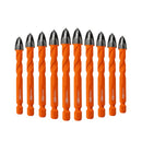 BGTEC 5pcs/set or 10pcs/set Cross Carbide Drill Bit Set Quick-fit Shank for Wood Plastic PVC Masonry Concrete