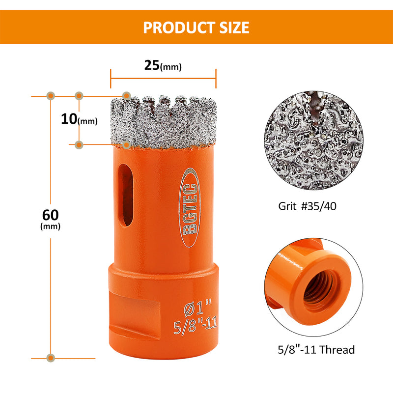 Diamond Drilling Core Bits 19-102mm 5/8-11 Thread For Porcelain Tile Hole Saw