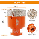 Diamond Core Bit 1pcs 20-125mm Porcelain Tile Ceramic Marble Granite Vacuum Brazed Drilling Bit 5/8-11 Thread