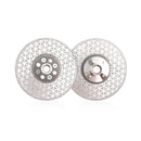 BGTEC Double Sided Vacuum Brazed Diamond Cutting and Grinding Disc with 5/8-11 Thread for Porcelain Tiles Granite Marble Concrete Dia 4''/4.5''/5''
