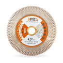 BGTEC Diamond Double-sided X Mesh Saw Blade for Tile Ceramic Marble Stone Dia 4''/4.5''/5'' Bore 22.23mm