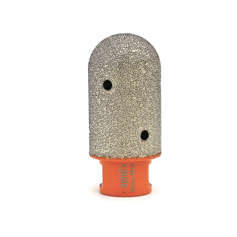 BGTEC Vacuum Brazed Diamond Finger Bits with 5/8-11 or M14 Thread Enlarge Shape Round Bevel Existing Holes Dia 10/15/20/25/30/35mm