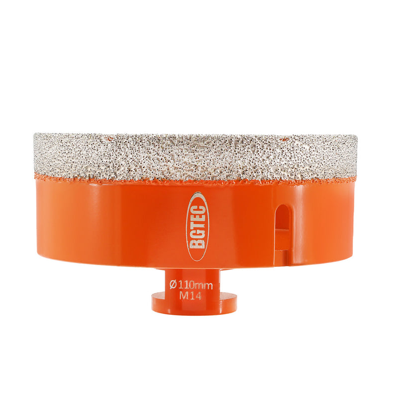 BGTEC Diamond Drilling Core Bits 1pc Dia 110mm Granite Marble Porcelain Ceramic Vacuum Brazed Hole Saw M14 Thread