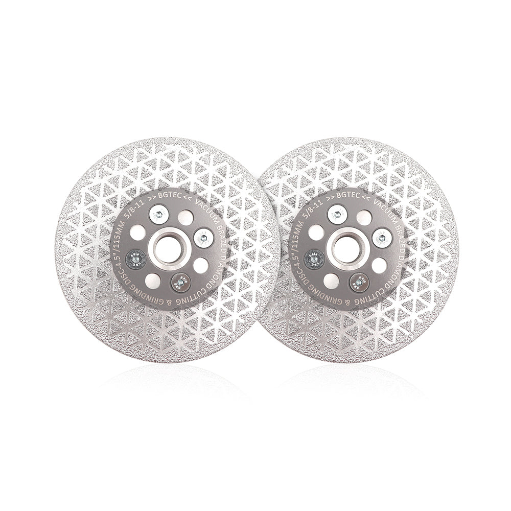 SHDIATOOL 4-1/2 Inch Diamond Cutting Wheel - Double Sided Grinding Disc For Marble & Tile