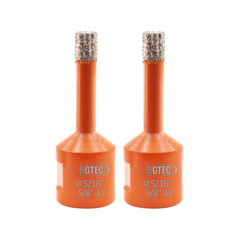 BGTEC Diamond Core Drill Bits Dia 6/8/10/12/14/16mm with 5/8-11 Thread for Porcelain Tile Granite Marble Stone Masonry