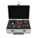 BGTEC Core Bit 8pcs/set 6/6/20/25/35/50mm Drilling Bit+50mm Chamfer+Adapter Marble Granite Porcelain Tile Hole Saw 5/8-11