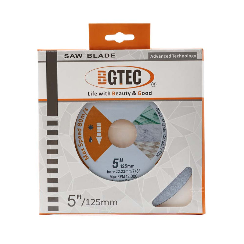 BGTEC Diamond Glass Cutting Disc 2/3/5pcs 3"/4"/4.5"/5" Glass Jade Crystal Ceramic Tile Marble Saw Blade