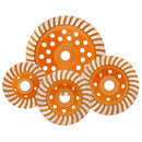 BGTEC Diamond Turbo Row Grinding Cup Wheel for Polishing Concrete Marble Granite Stone Grinder Plate Dia 4''/4.5''/5''/7"