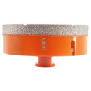 BGTEC Vacuum Brazed Diamond Dry Drilling Bits with 5/8-11 Thread for Porcelain Tile Granite Marble Stone Masonry Brick