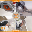 BGTEC Diamond Cutting Grinding Disc Fan-shaped Double-side 1/2/3/5pcs 125mm Ceramic Tile Porcelain Marble