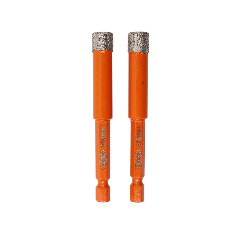 BGTEC Dry Diamond Drill Bits with Quick Change Hex Shank for Granite Porcelain Tile Ceramic Marble Dia 6/8/10/12/14mm