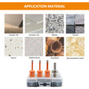 BGTEC Diamond Drill Bit Vacuum Brazed 1set/4pcs Dia6/6/8mm Core Bits+Hex Adapter for Granite Marble Porcelain Tile 5/8"-11 or M14 Thread