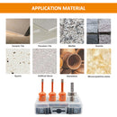 BGTEC Diamond Drill Bit Vacuum Brazed 1set/4pcs Dia6/6/8mm Core Bits+Hex Adapter for Granite Marble Porcelain Tile 5/8"-11 or M14 Thread