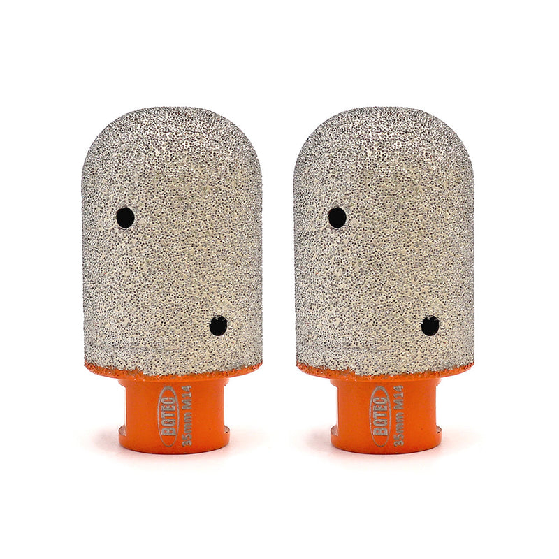 BGTEC Vacuum Brazed Diamond Finger Bits with 5/8-11 or M14 Thread Enlarge Shape Round Bevel Existing Holes Dia 10/15/20/25/30/35mm