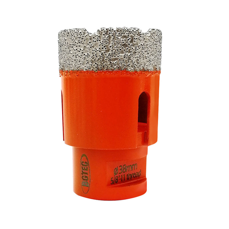 BGTEC Dry Diamond Core Drill Bits with 5/8-11 or M14 Thread for Porcelain Tile Granite Marble Stone Masonry 6mm to 100mm