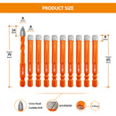 Diamond Drill Bits 10pcs 6-12mm Core Bit+Cross Hole Opener Ceramic Quick-fit Shank