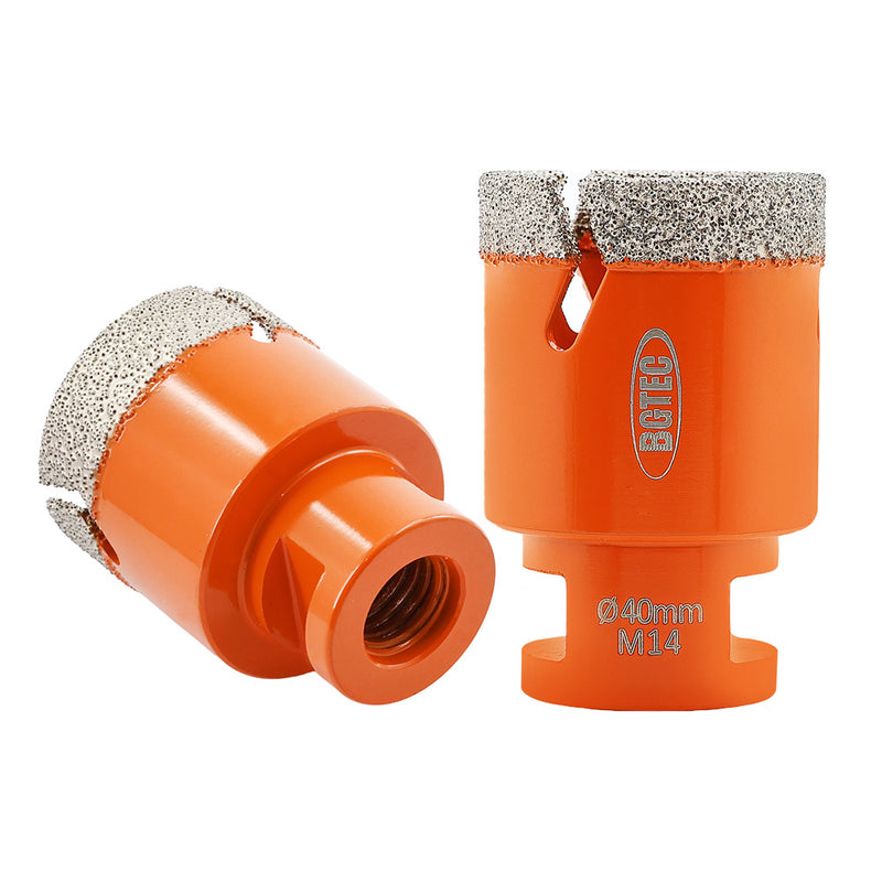 BGTEC Diamond Core Bit 1pc 20-125mm Porcelain Tile Ceramic Marble Granite Vacuum Brazed Drilling Bit M14 Thread