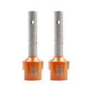 BGTEC Diamond Finger Milling Bits 1/2pcs 10/15/20/25/30/35mm M14 or 5/8-11 Enlarging Shaping Trimming in Tile Porcelain Ceramic Granite Marble