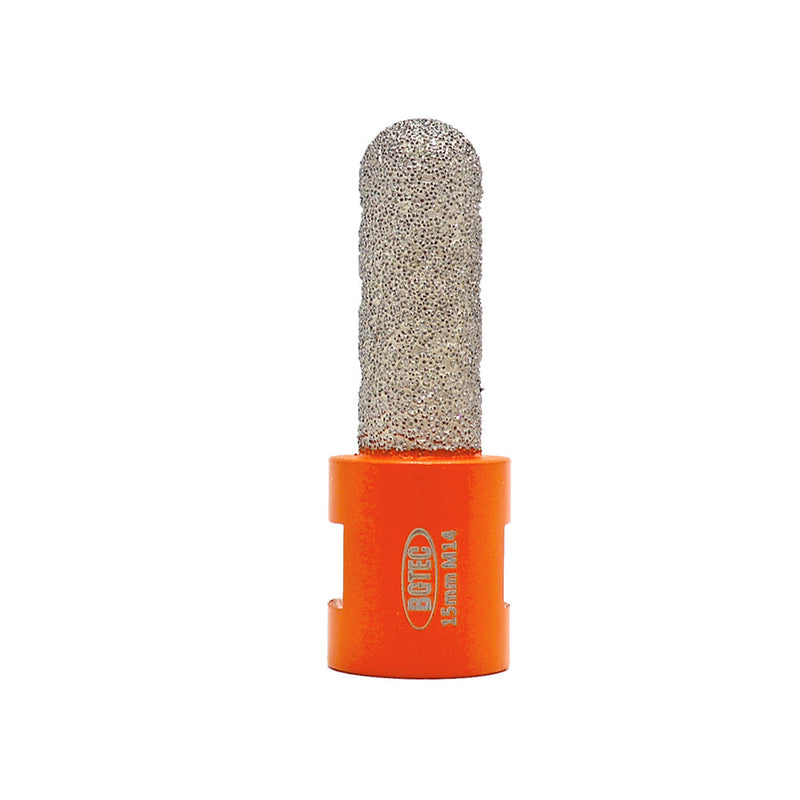 BGTEC Vacuum Brazed Diamond Finger Bits with 5/8-11 or M14 Thread Enlarge Shape Round Bevel Existing Holes Dia 10/15/20/25/30/35mm