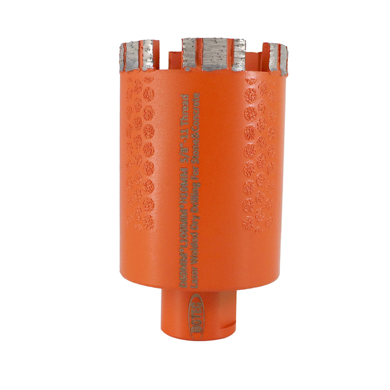 BGTEC Welded Diamond Drill Core Bits with 5/8-11 Thread for Marble Stone Concrete Dia 20-100mm