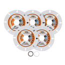 BGTEC Vacuum Brazed Cut-Off Wheel Diamond Blade for Cutting Carbide Metal Alloys Iron Stainless Steel Dia 4''/4.5''/5''