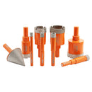 BGTEC Diamond Drill Bit 9pcs/set 6/8/10/12/20/25/32/35mm Core Bit+35mm Chamfer Bit Ceramic Marble Granite Vaccum Brazed Hole Saw