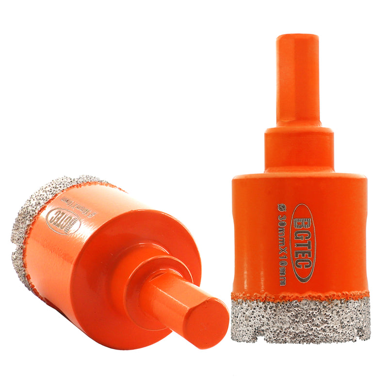 BGTEC Diamond Triangle Shank Drill Core Bits for Tile Ceramic Marble Masonry Brick Granite Dia 6-65mm