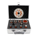 BGTEC Diamond Drill Bit 10pcs/set 6/8/10/16/20/25/32/50mm Core Bit+4.5" Saw Blade+10mm Finger Granite Marble Ceramic 5/8-11