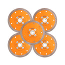 BGTEC X Mesh Turbo Diamond Porcelain Saw Blades with 5/8-11 or M14 Flange for Porcelain Tile Granite Marble Dia 4''/4.5''/5''