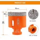 Diamond Drilling Core Bits 19-102mm 5/8-11 Thread For Porcelain Tile Hole Saw