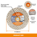 BGTEC Diamond Cutting Grinding Disc Fan-shaped Double-side 1/2/3/5pcs 125mm Ceramic Tile Porcelain Marble