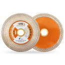 BGTEC Diamond Double-sided X Mesh Saw Blade for Tile Ceramic Marble Stone Dia 4''/4.5''/5'' Bore 22.23mm