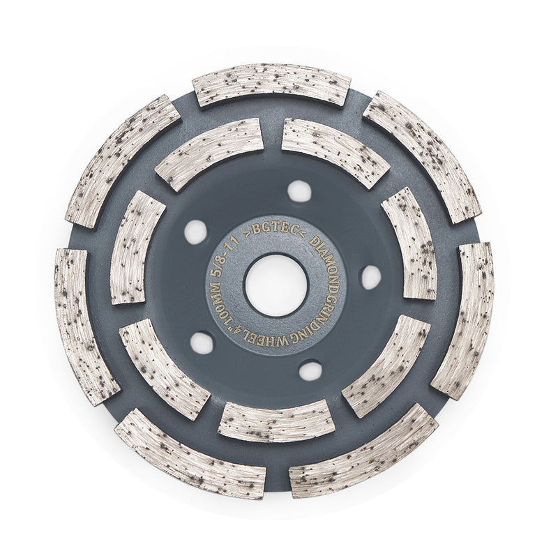 BGTEC Diamond Turbo Row Grinding Cup Wheel with 5/8-11 thread for Angel Grinder Granite Stone Marble Masonry Dia 4''/4.5''/5''/7''