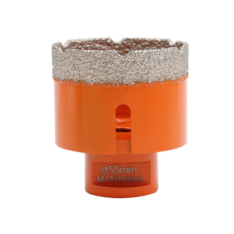 BGTEC Dry Diamond Core Drill Bits with 5/8-11 or M14 Thread for Porcelain Tile Granite Marble Stone Masonry 6mm to 100mm