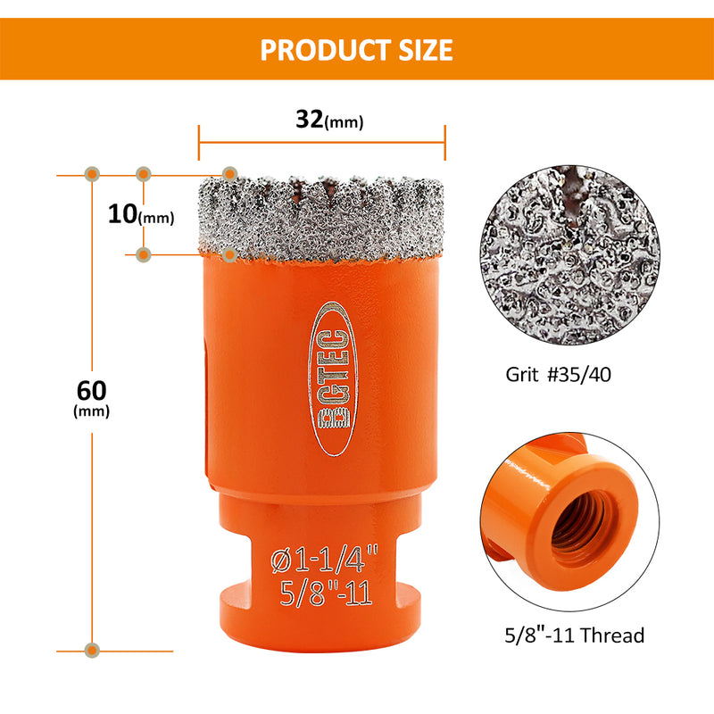 Diamond Drilling Core Bits 19-102mm 5/8-11 Thread For Porcelain Tile Hole Saw