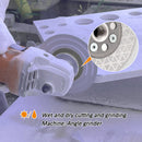 BGTEC Double Sided Vacuum Brazed Diamond Cutting and Grinding Disc with 5/8-11 Thread for Porcelain Tiles Granite Marble Concrete Dia 4''/4.5''/5''