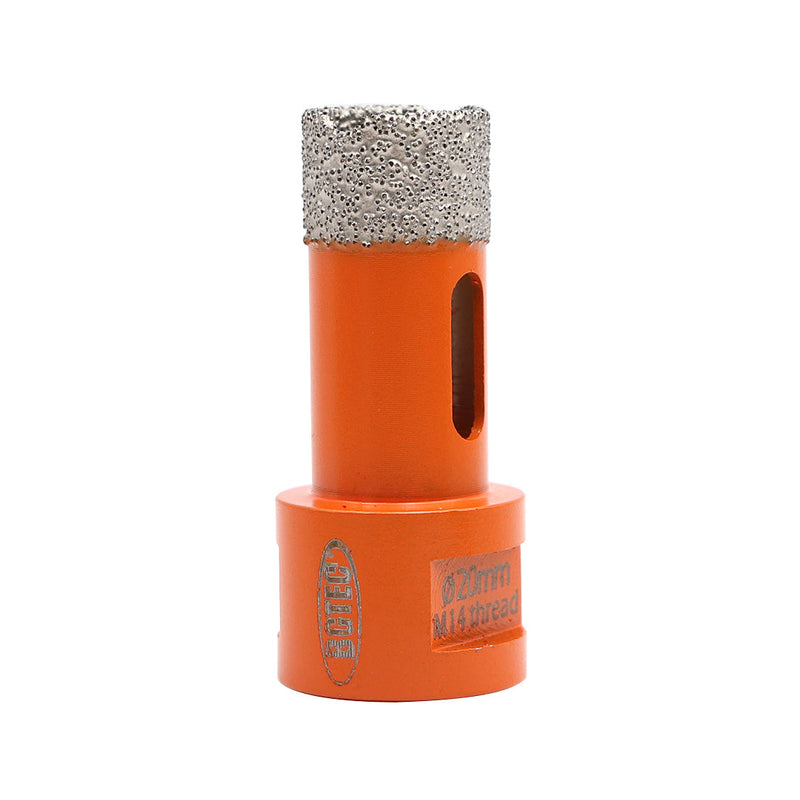 BGTEC Dry Diamond Core Drill Bits with 5/8-11 or M14 Thread for Porcelain Tile Granite Marble Stone Masonry 6mm to 100mm