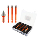 BGTEC Diamond Dry Drilling Bits  4pcs/set 8/8/8mm Core Bits+20mm Chamfer Bit for Marble Porcelain Ceramic Tile Granite  Quick-Fit Shank