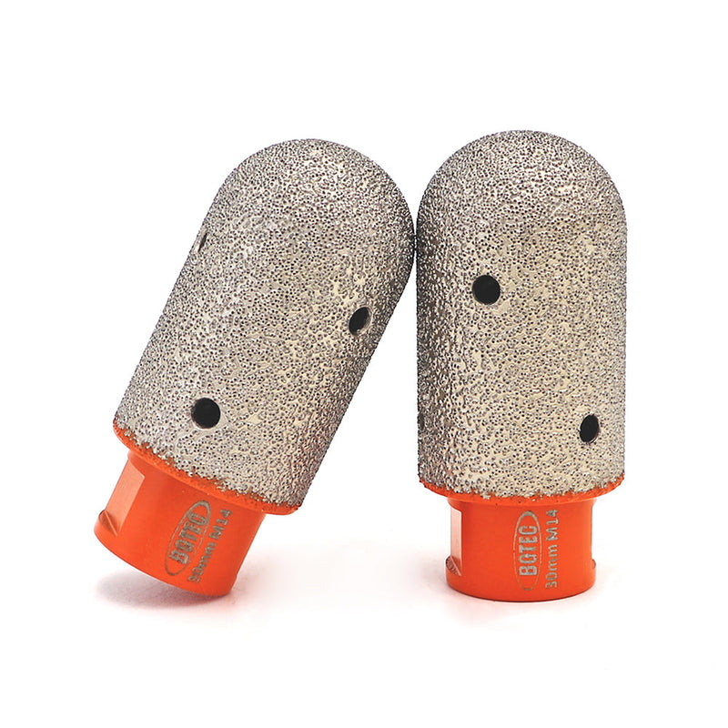 BGTEC Vacuum Brazed Diamond Finger Bits with 5/8-11 or M14 Thread Enlarge Shape Round Bevel Existing Holes Dia 10/15/20/25/30/35mm